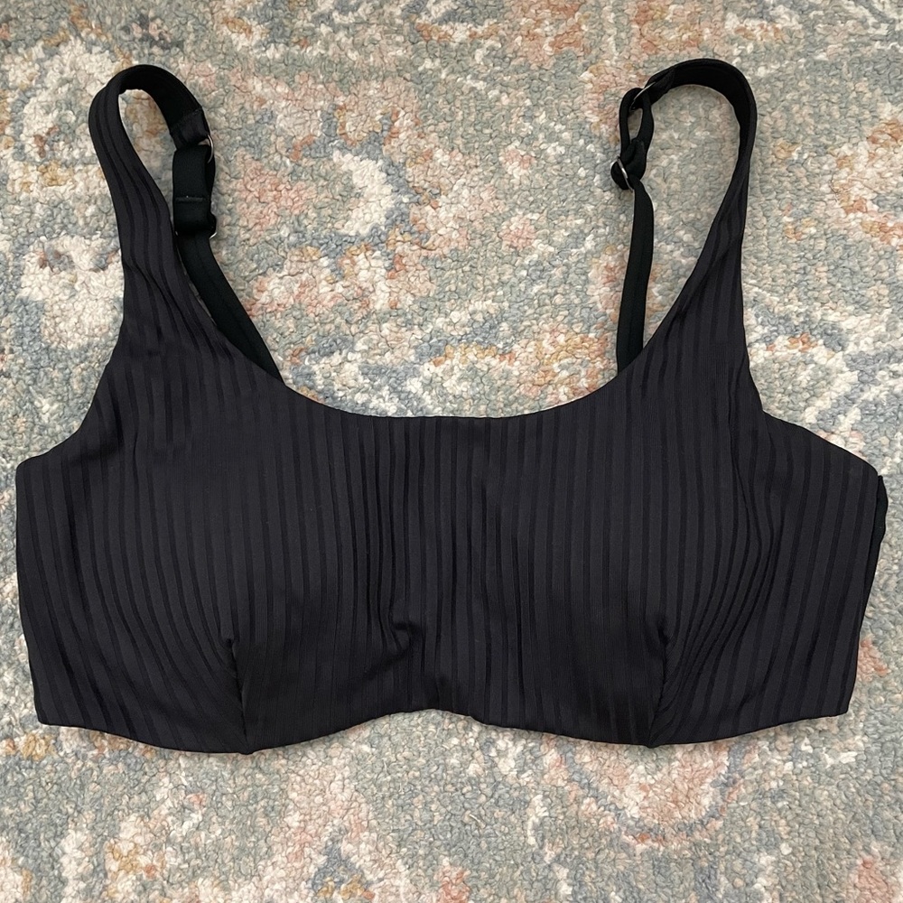 Athleta Black Swim Bikini Top